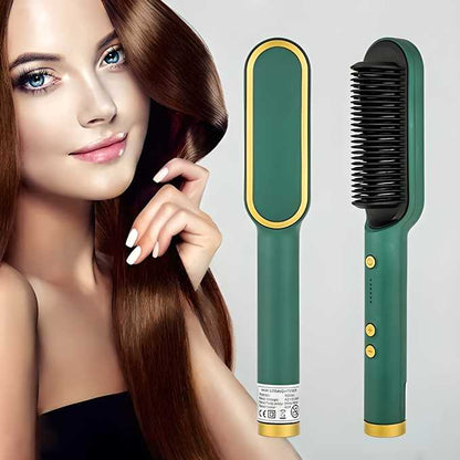 Professional Electric Hair Straightener Comb Brush – Quick & Easy Hair Styling
