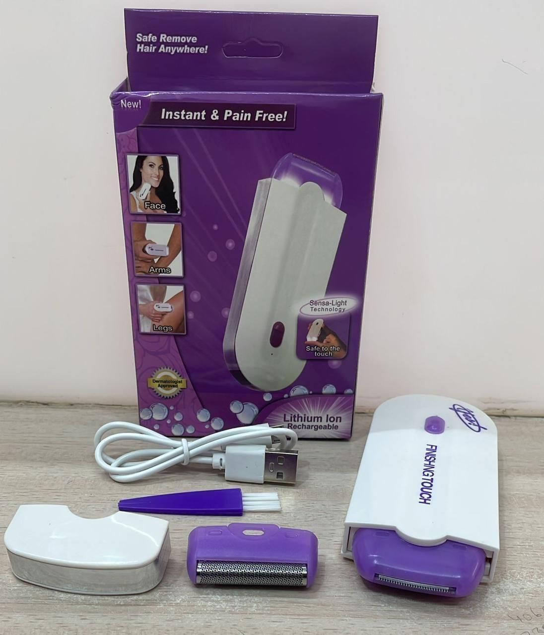 Instant Painless Hair Remover – Face & Body | Rechargeable Trimmer for Men & Women