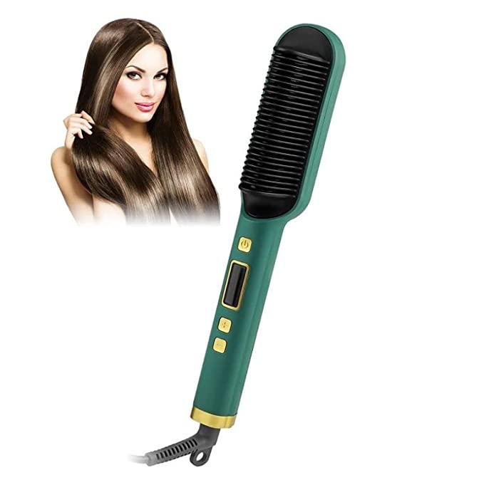 Professional Electric Hair Straightener Comb Brush – Quick & Easy Hair Styling