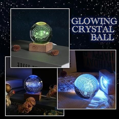 3D Crystal Lamp Ball – Assorted Magical Designs with Soft LED Glow